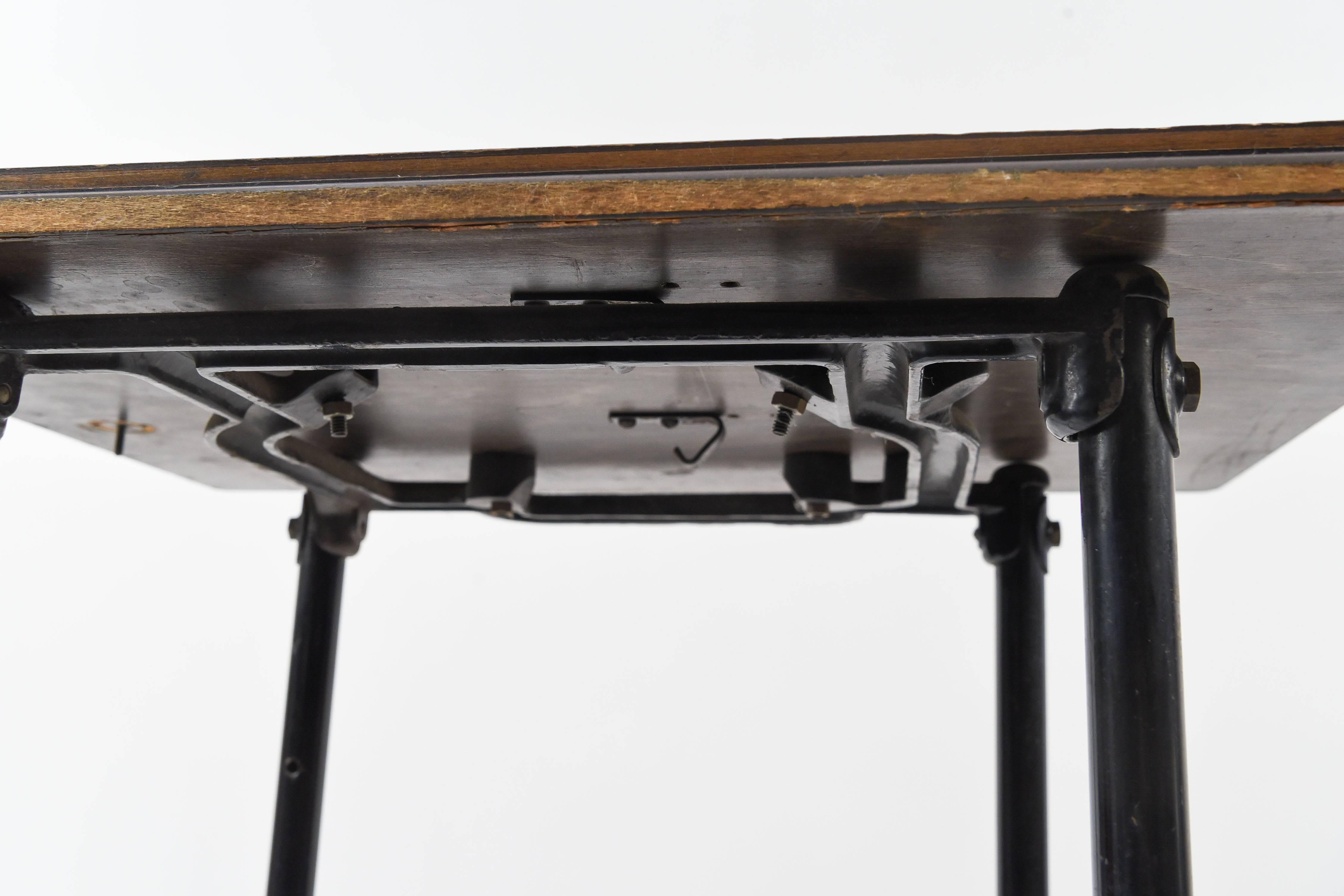 American 1930s Industrial Rolling Typewriter Work Table