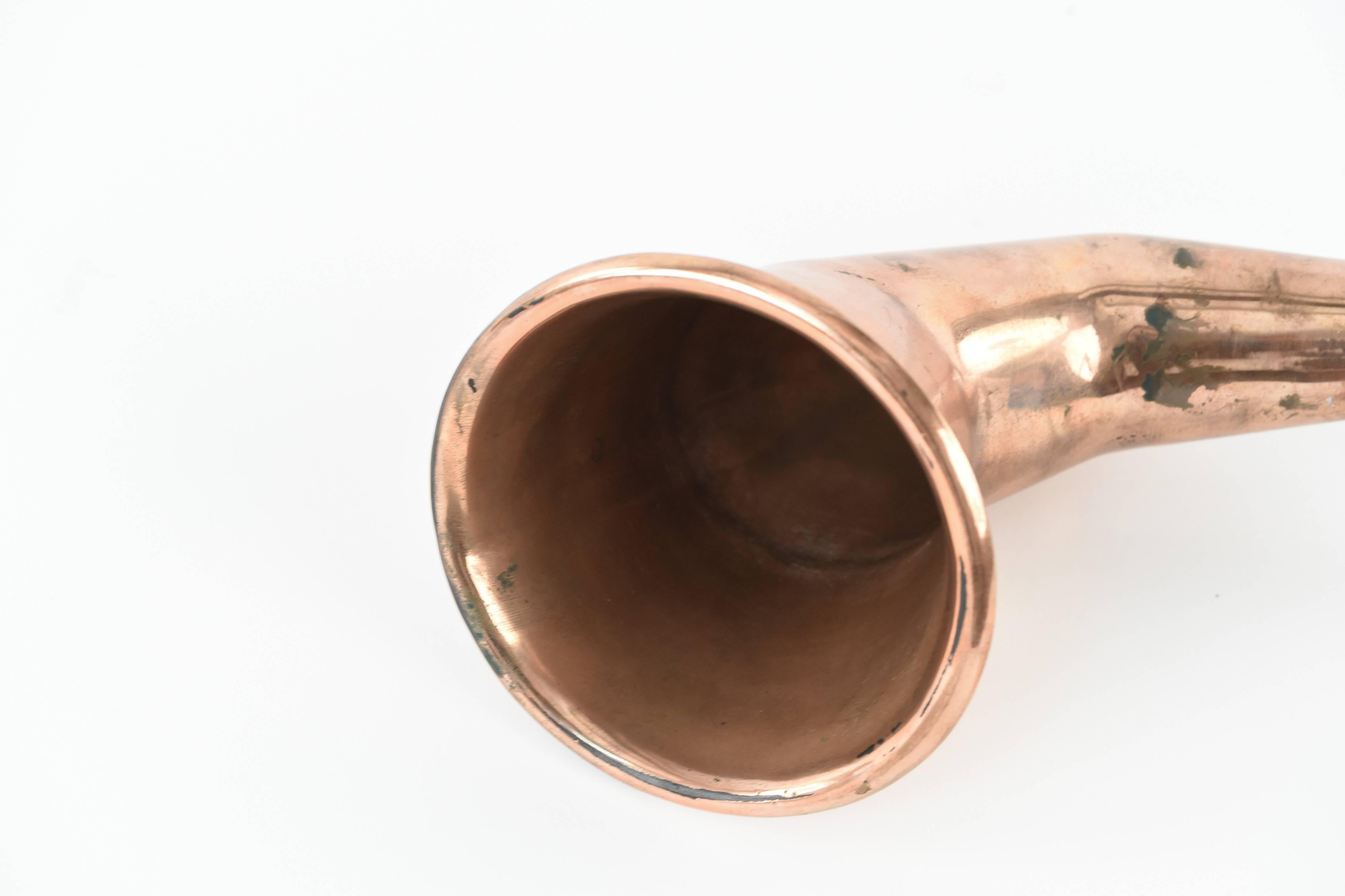 Antique Copper Hearing Aid In Excellent Condition In Norwalk, CT