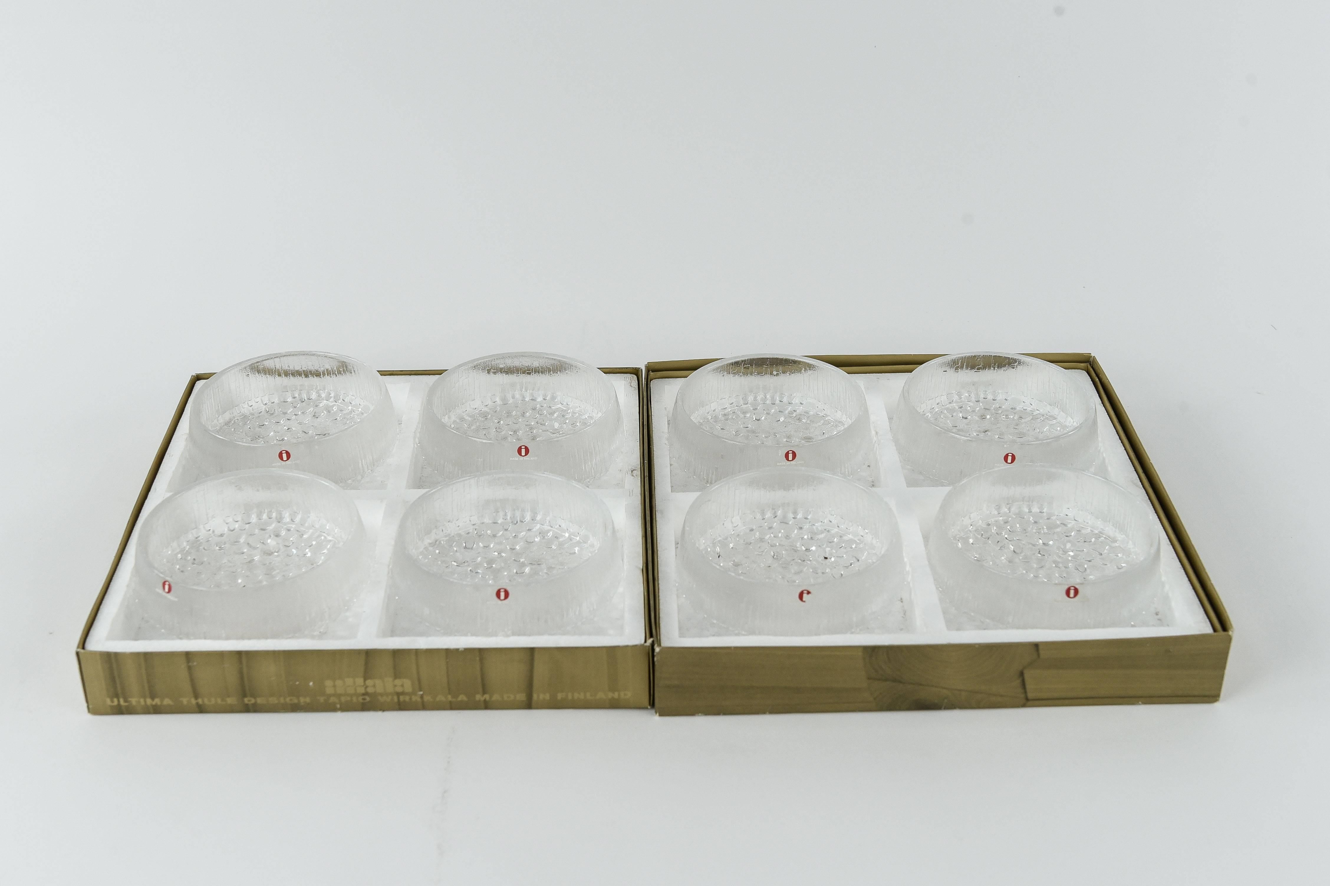Glass Eight, Ultima Thule Design Tapio Wirkkala Bowls