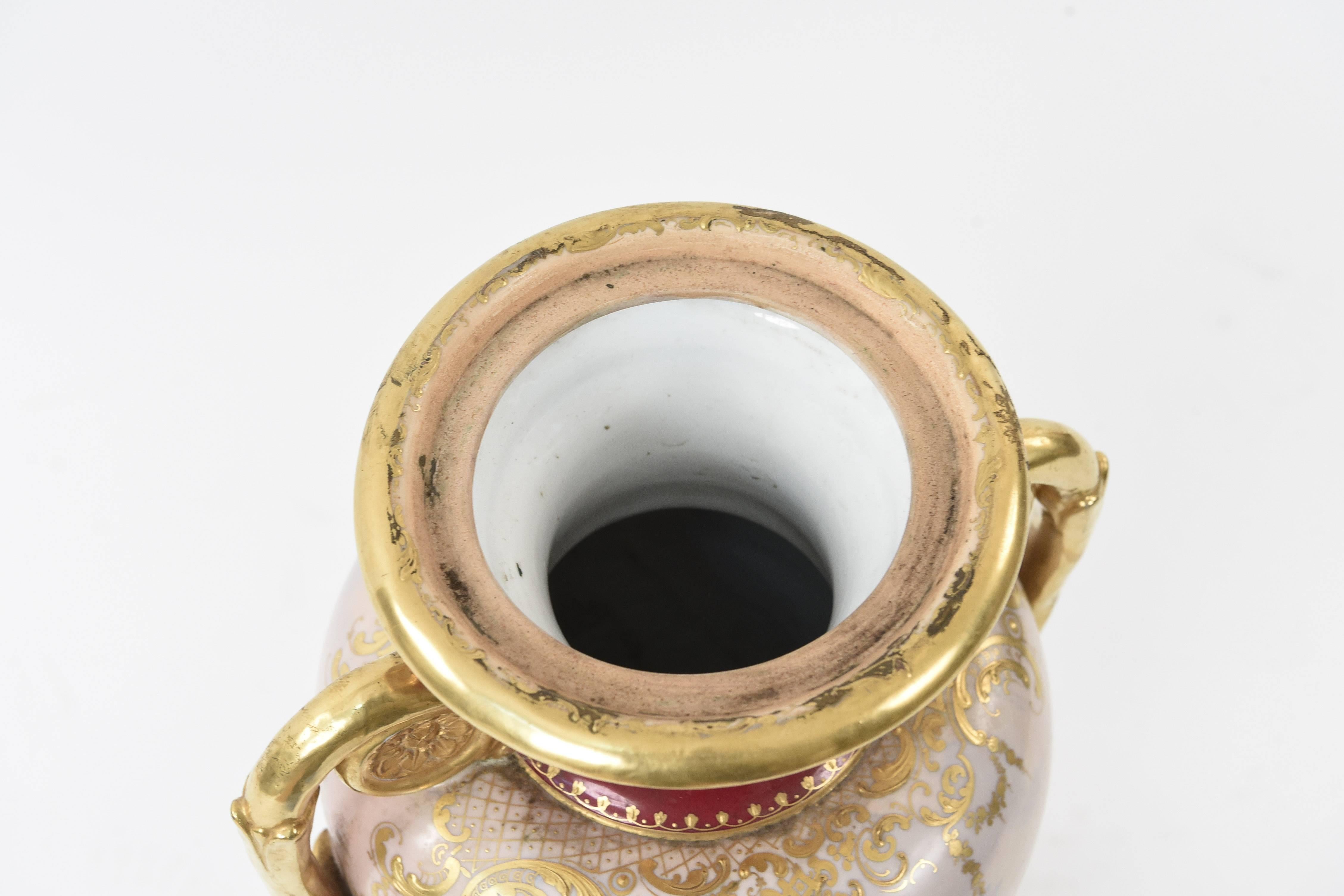 Royal Vienna Scenic Painted Lidded Urn 2