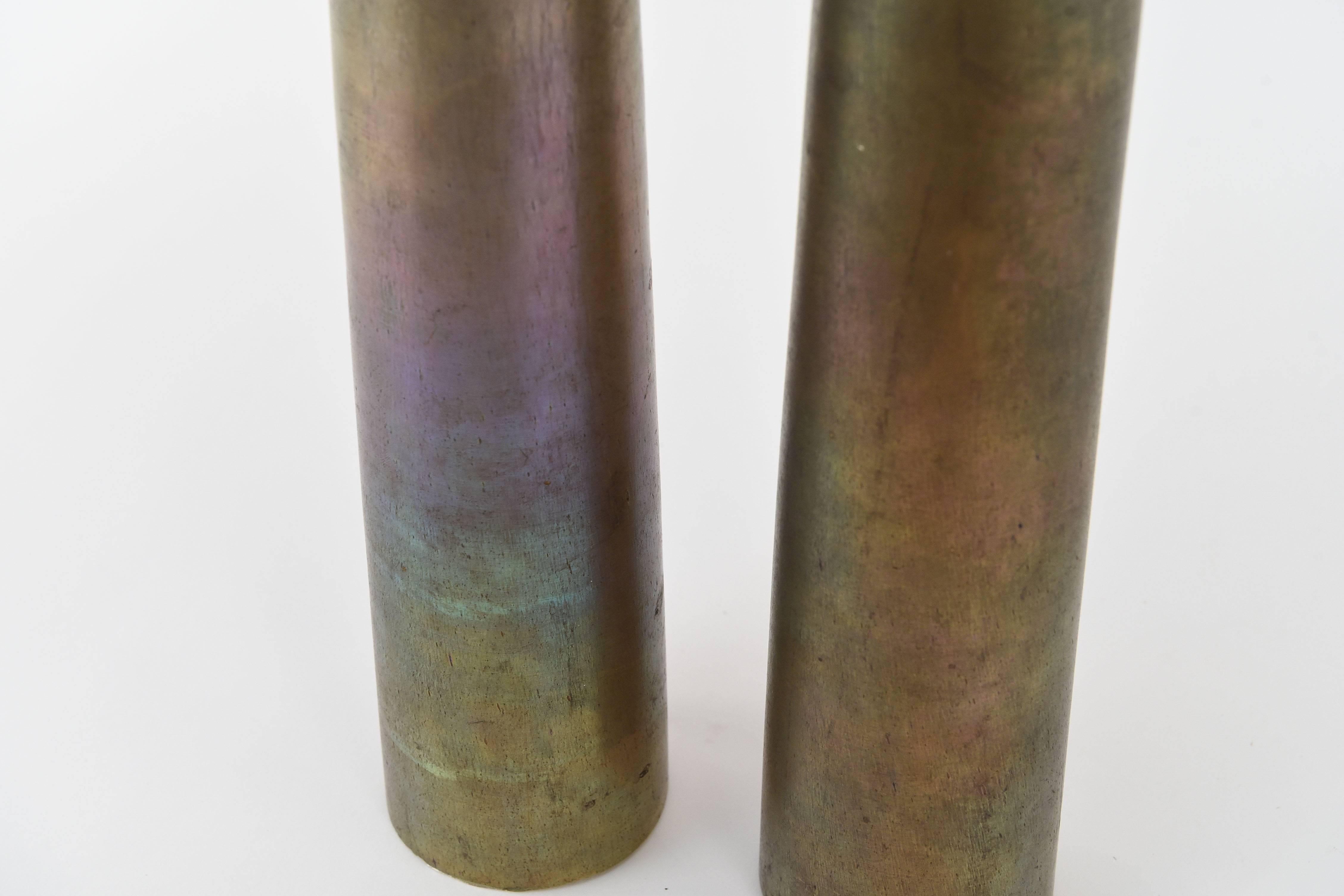 Tiffany Favrile Glass Columns In Good Condition In Norwalk, CT