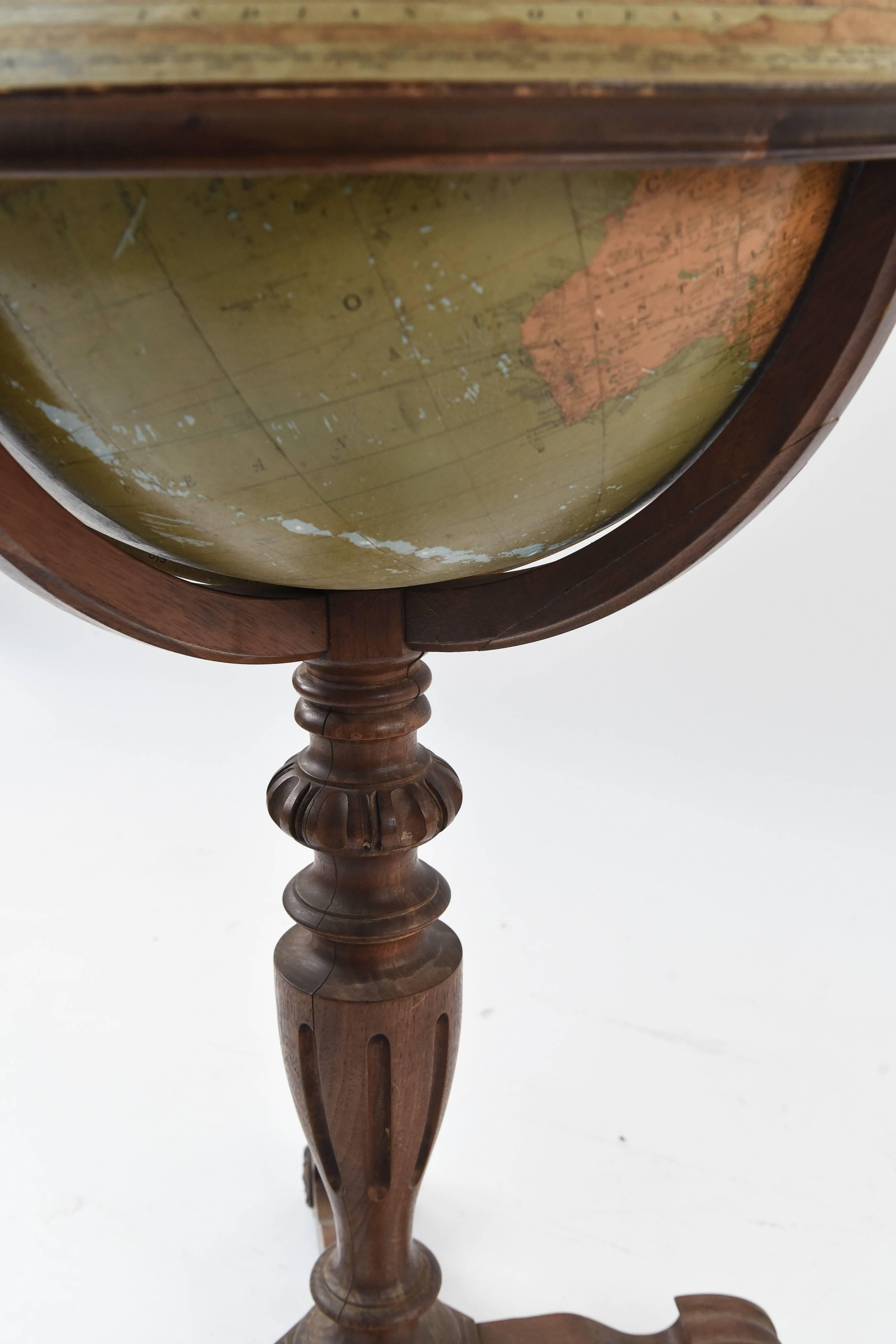 Rand McNally & Co. Terrestrial Globe on Stand, circa 1920 1