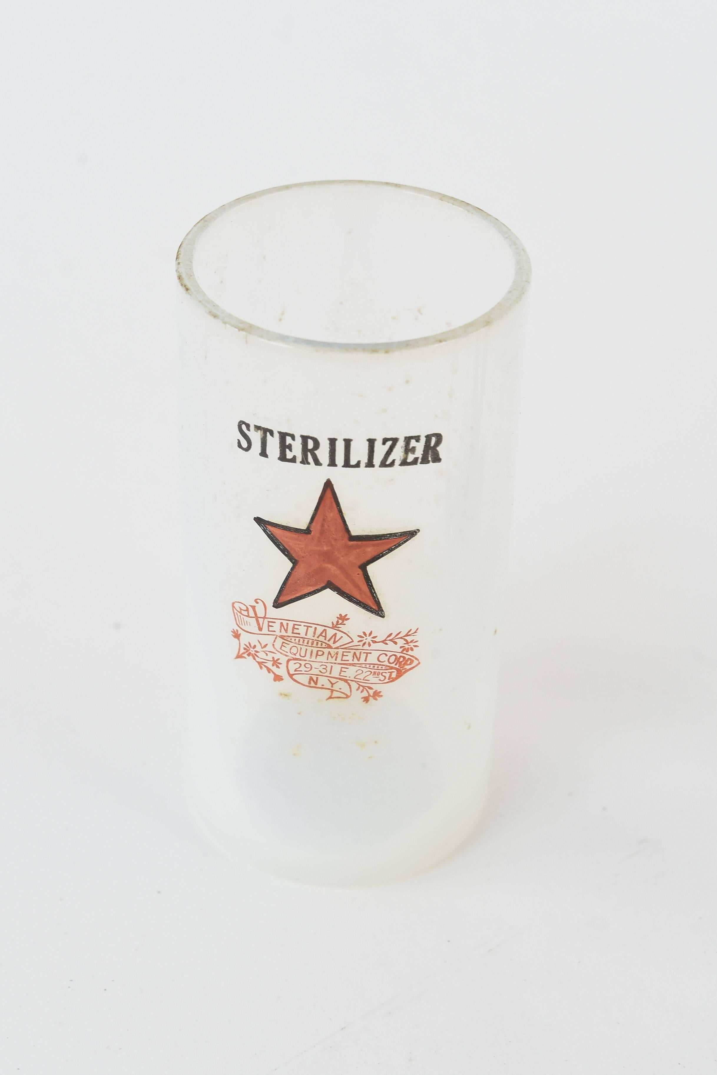 Venetian Equipment Corps. Sterilizer Cup In Good Condition For Sale In Norwalk, CT