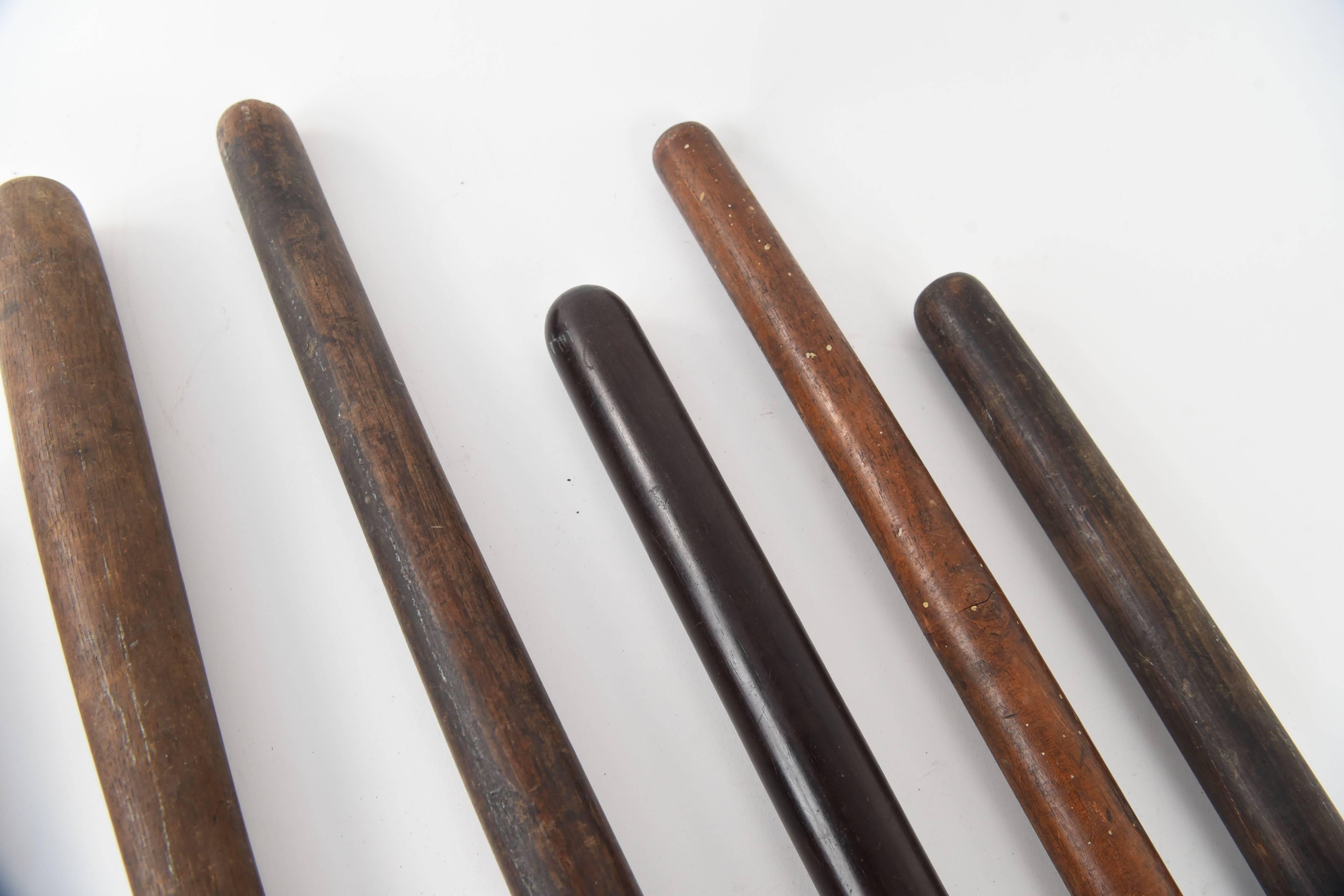 American Collection of Vintage Billy Clubs, Batons or Nightsticks