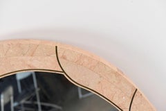 Maitland-Smith Style Tessellated Rouge Marble Mirror
