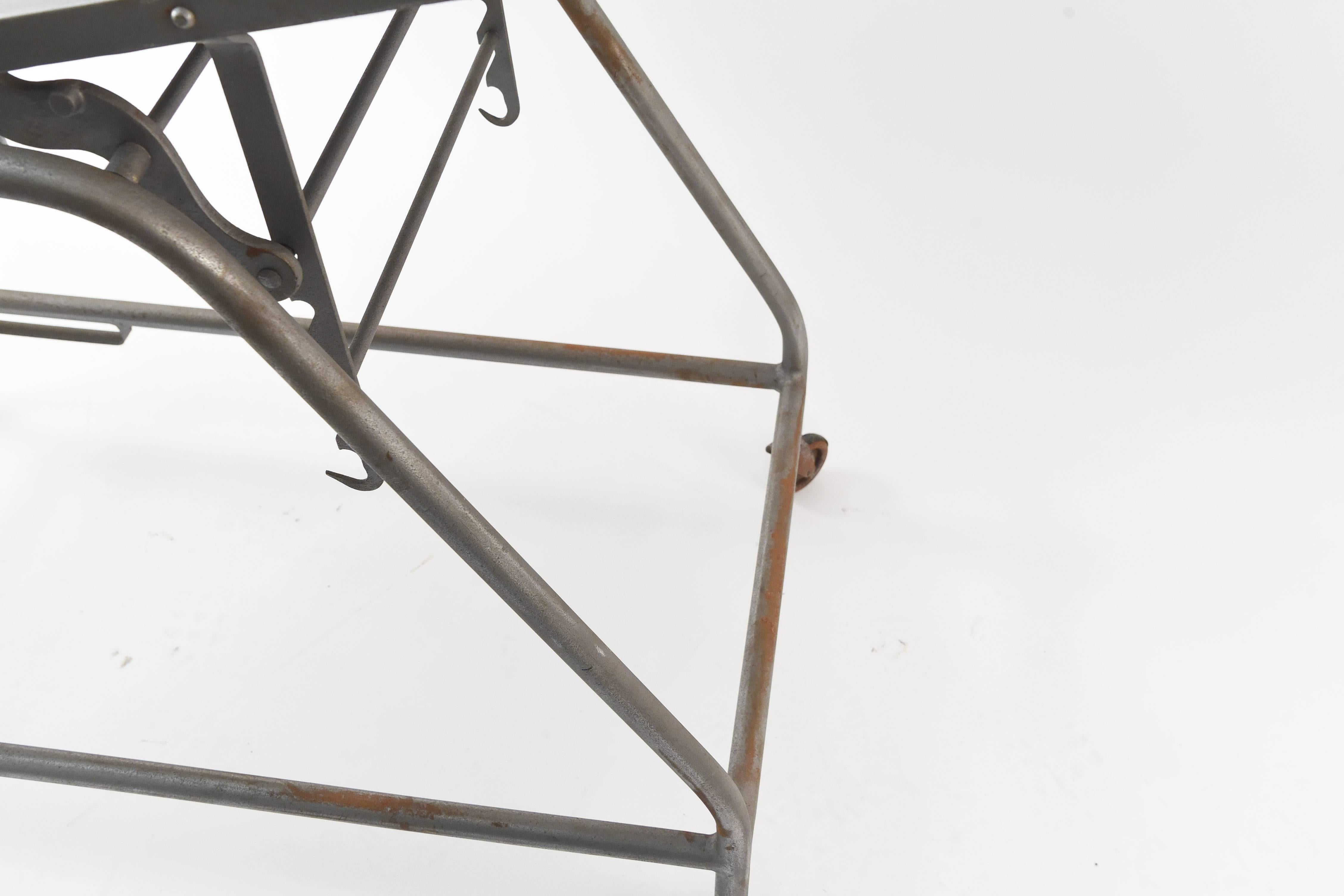 Antique Iron Medical Exam or Operation Chair For Sale 2