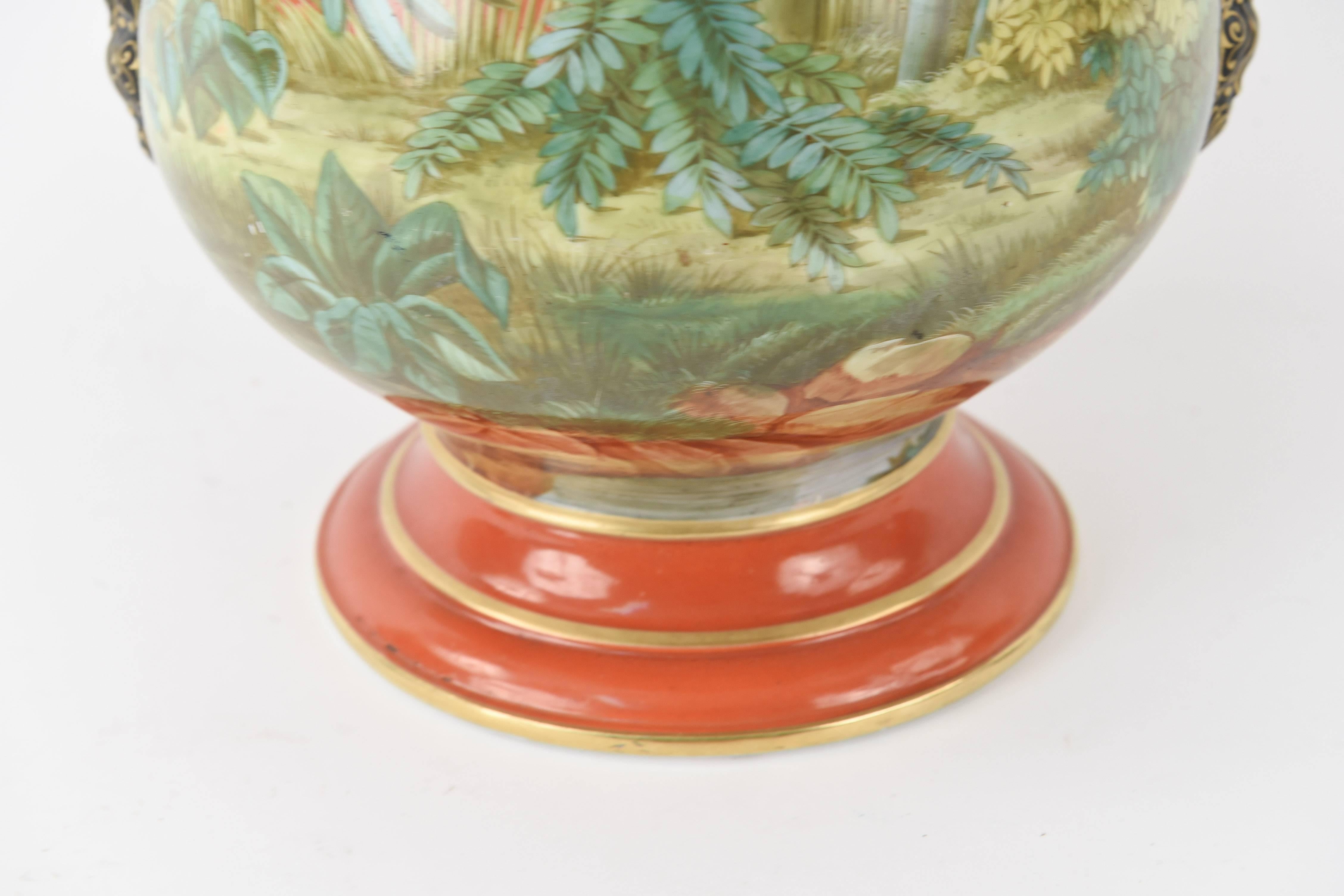 Old Paris Ware Porcelain Exhibition Vase For Sale 1