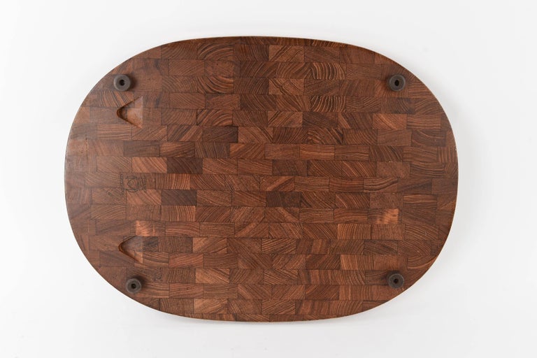 20th Century Digsmed Denmark Teak Meat Serving or Cutting Board For Sale