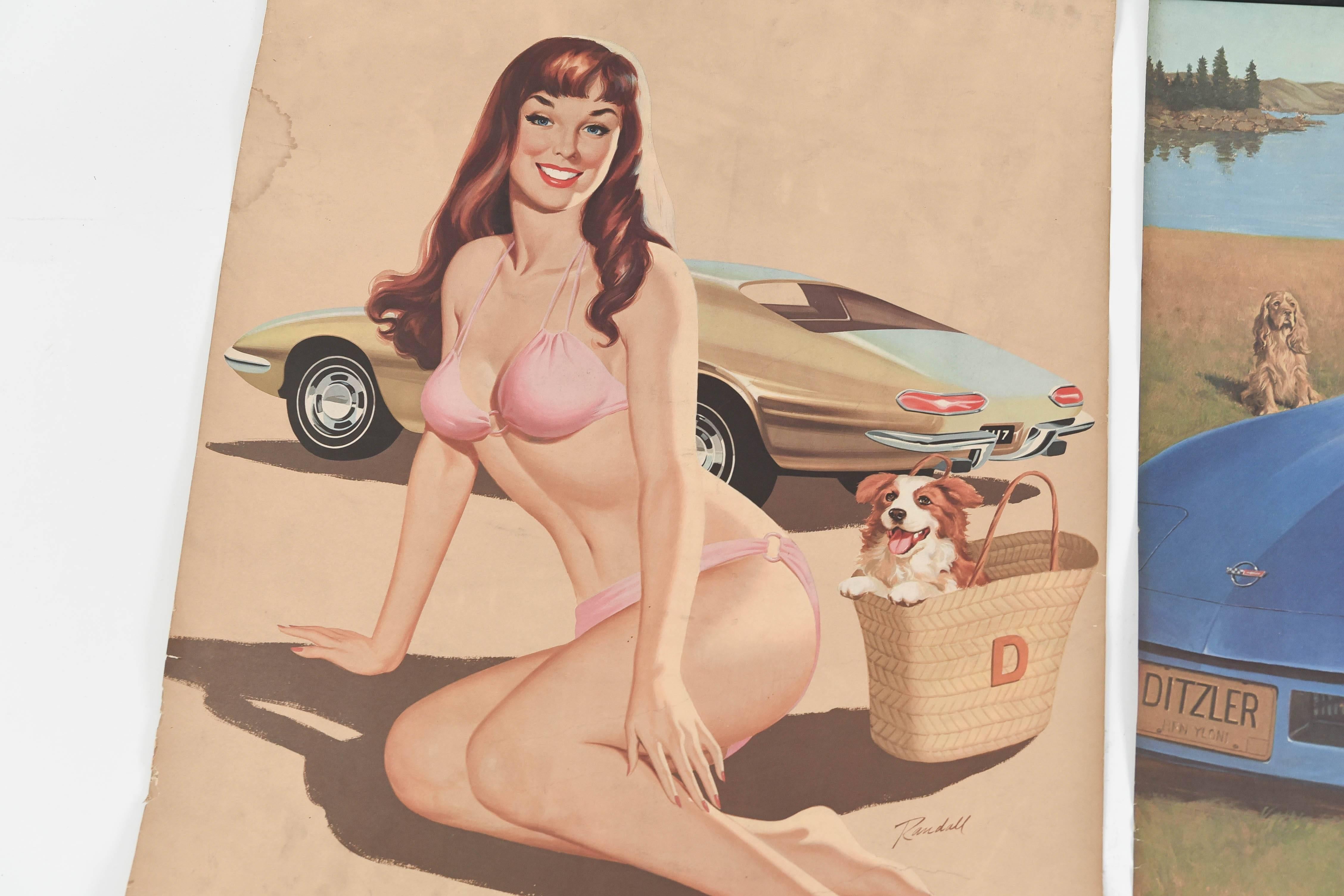 Pin Up Girl Calendars for Ditzler Automotive Industries 2