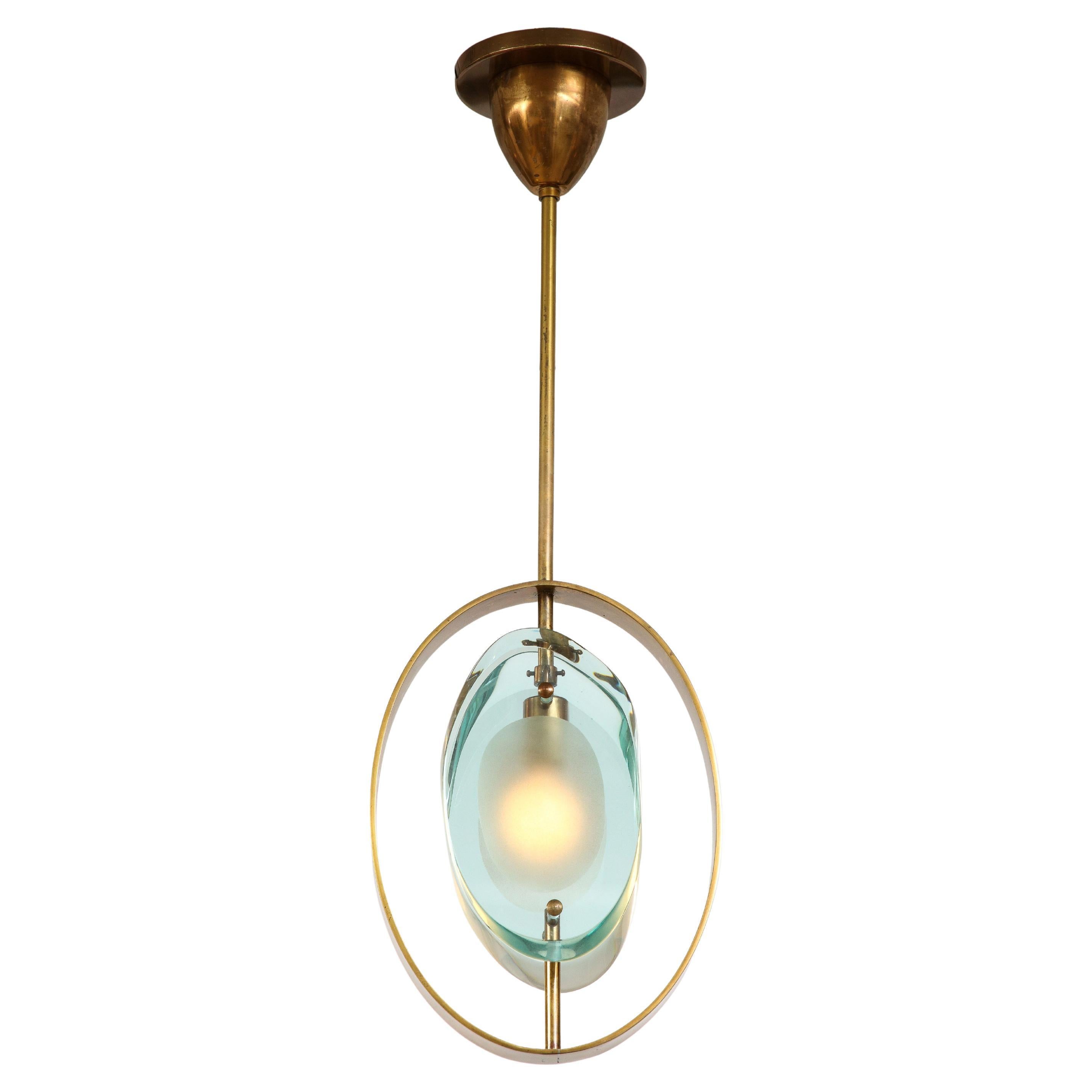 Lampe à suspension Max Ingrand pour Fontana Arte, modèle 1933 en vente