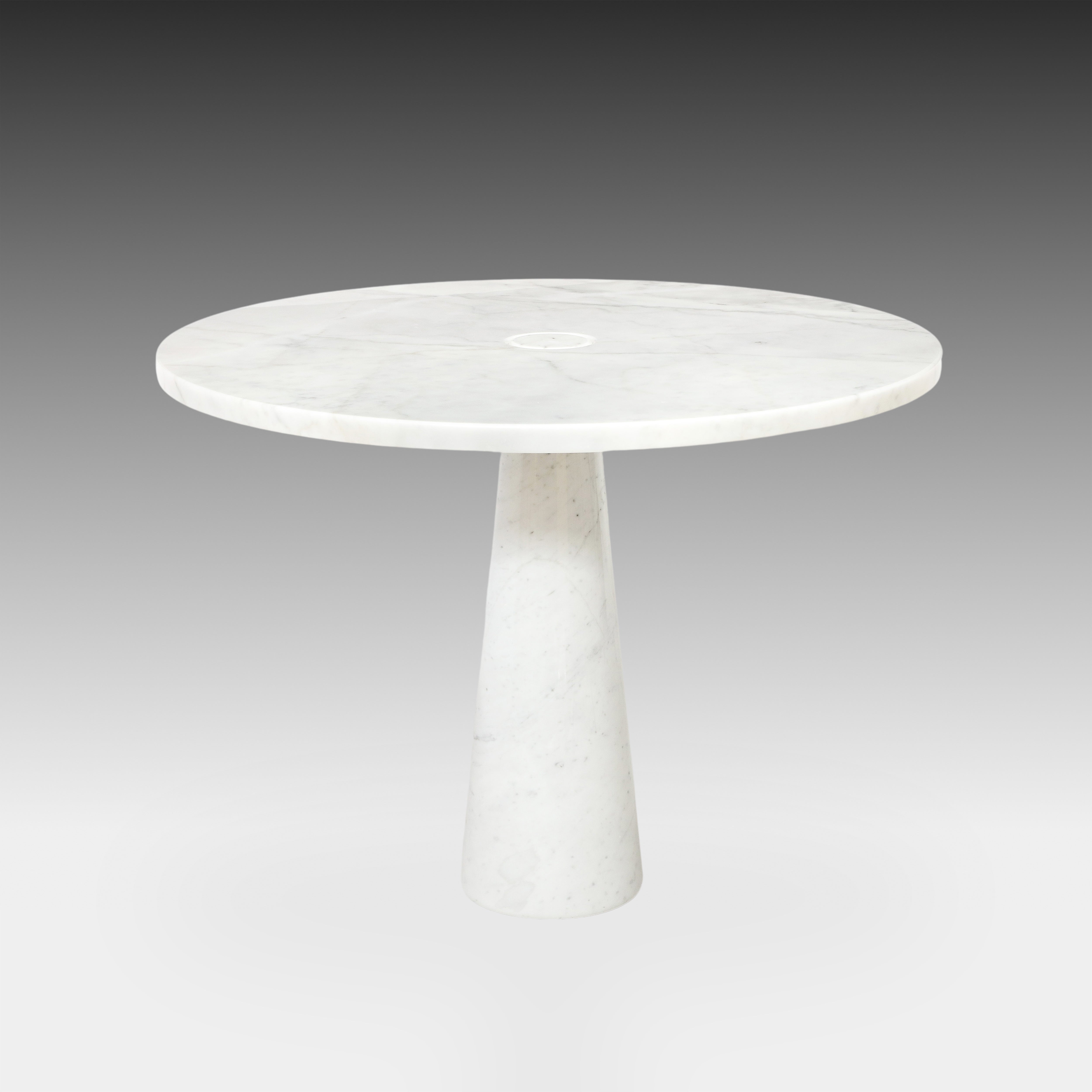 Angelo Mangiarotti for Skipper Eros Carrara Marble Center or Dining Table, 1971