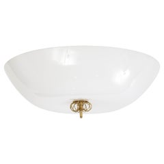 Paavo Tynell Rare Flush Mount Ceiling Light Model 2098, Finlande, années 1950