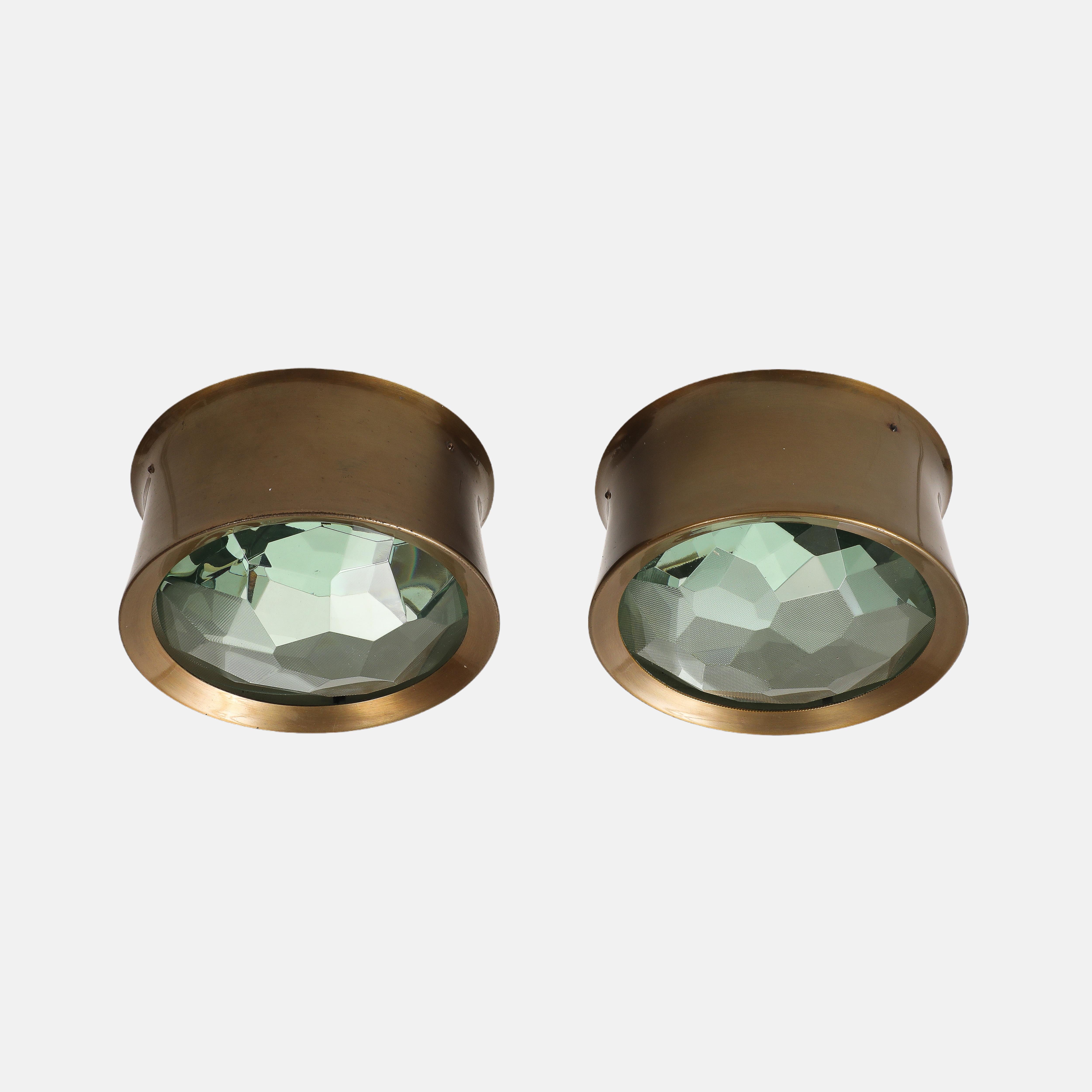 Max Ingrand für Fontana Arte Wand- oder Deckenleuchten aus Kristall mit Edelsteinschliff Model No. 2319 im Angebot 8