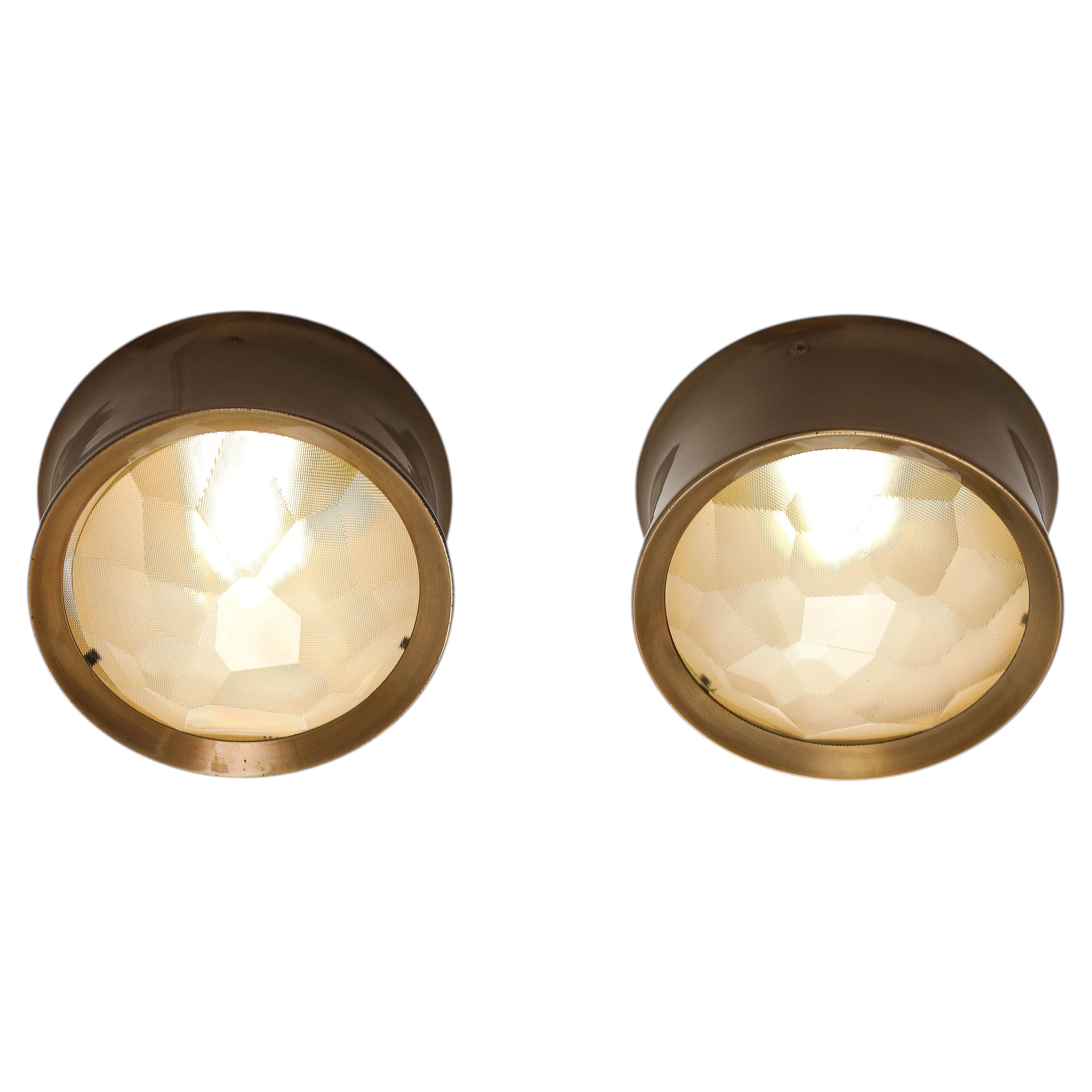 Max Ingrand for Fontana Arte Gem-Cut Crystal Wall or Ceiling Light Model 2319 For Sale