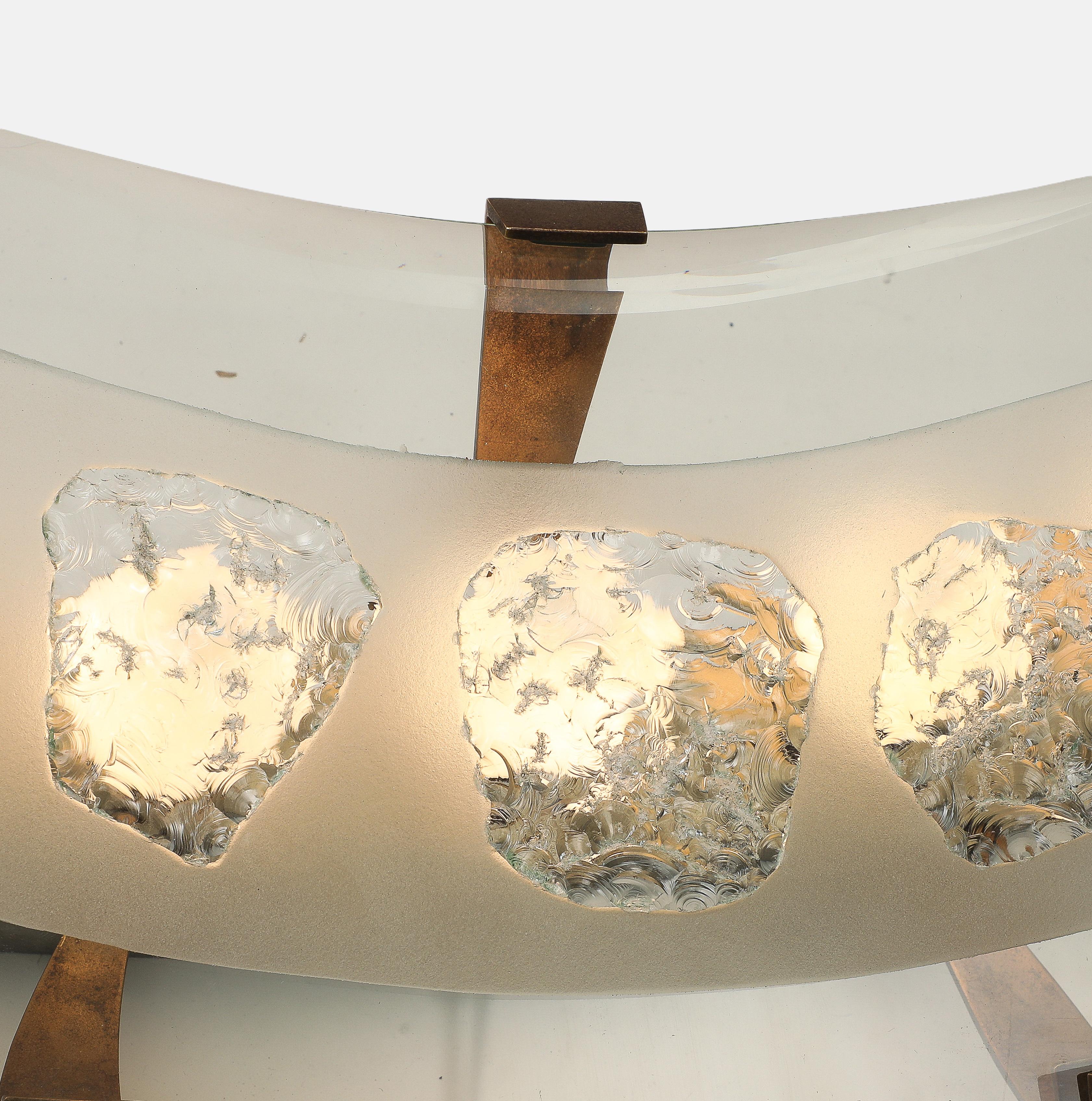 Aluminum Max Ingrand for Fontana Arte Rare Pair of Large Wall Lights Model 1598 For Sale