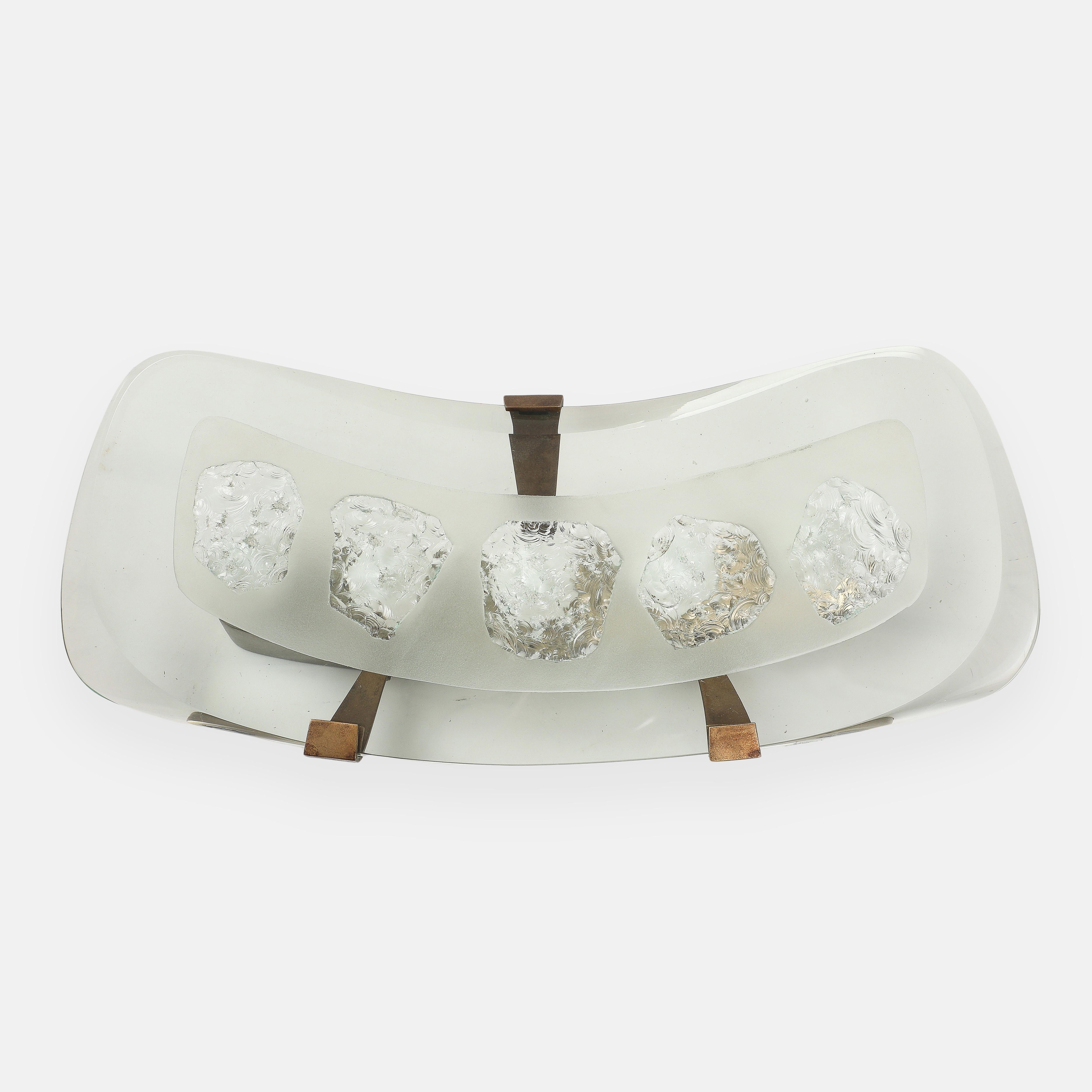 Max Ingrand for Fontana Arte Rare Pair of Large Wall Lights Model 1598 For Sale 5