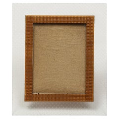 Pietro Chiesa for Fontana Arte Etched Glass and Carved Wood Picture Frame, 1940s
