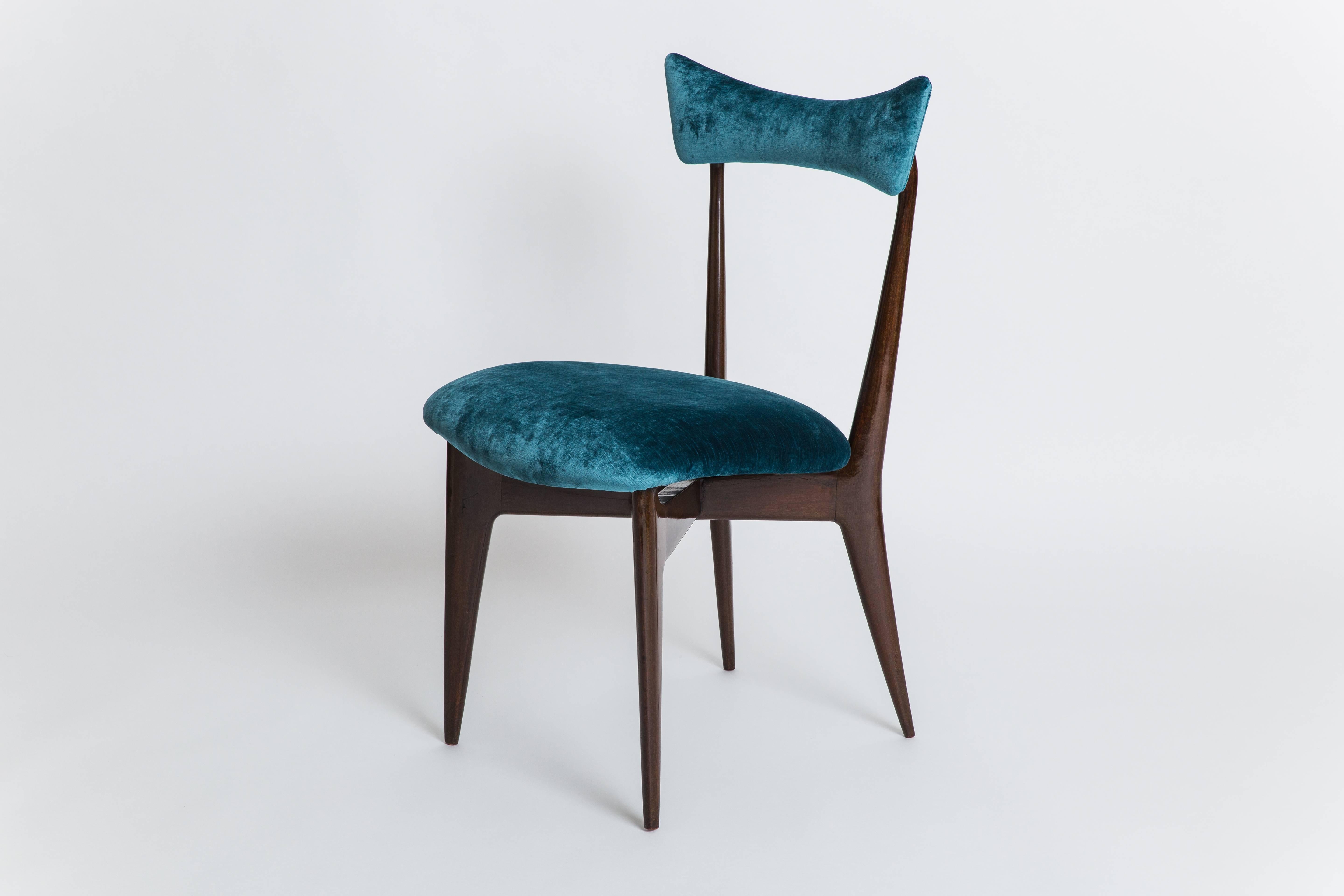 Mid-Century Modern Ico & Luisa Parisi ensemble rare de six chaises de salle à manger en bois de rose en vente