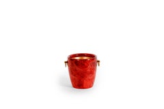 Aldo Tura Lacquered Parchment Barware Set