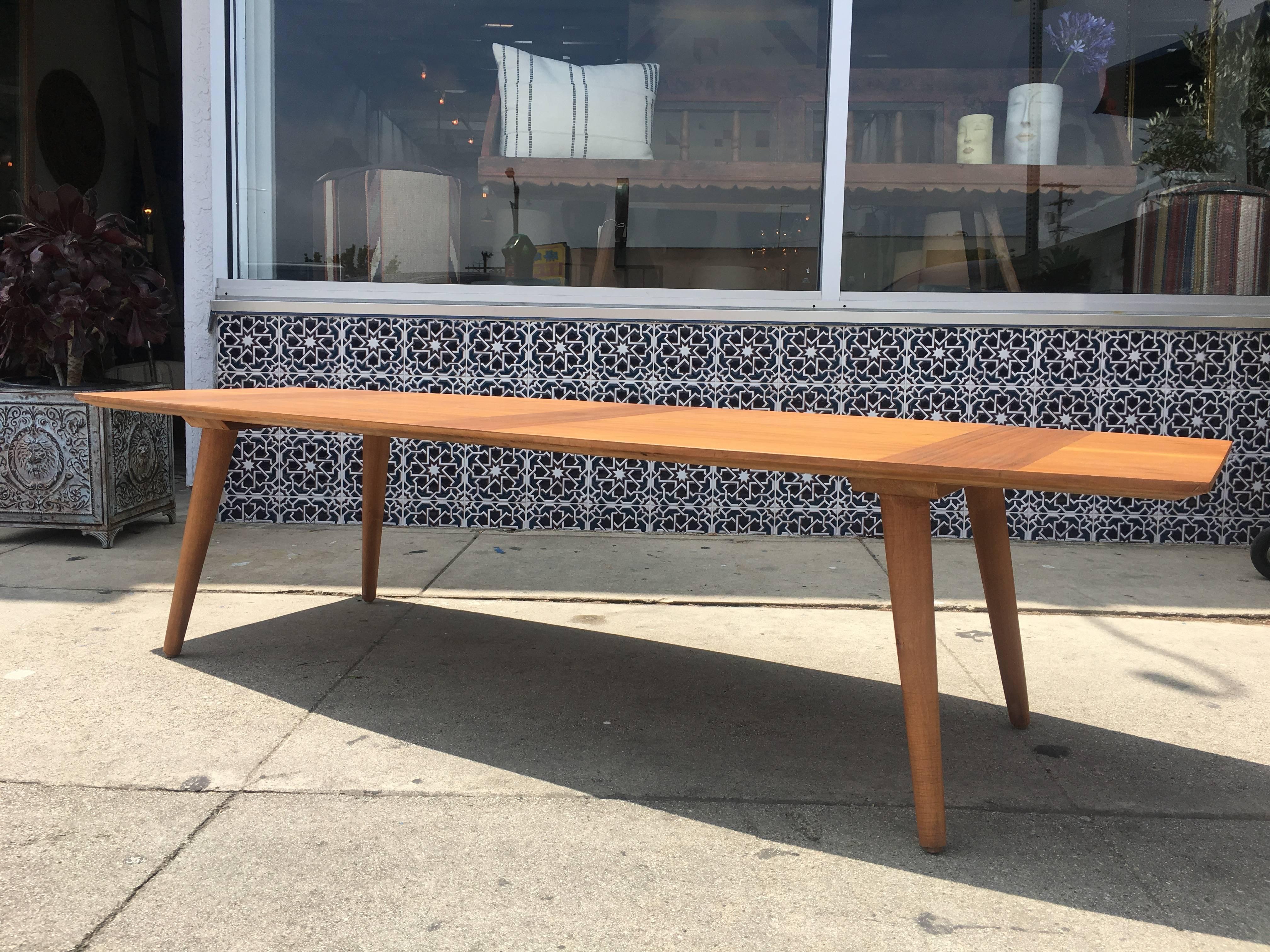 mid century surfboard coffee table