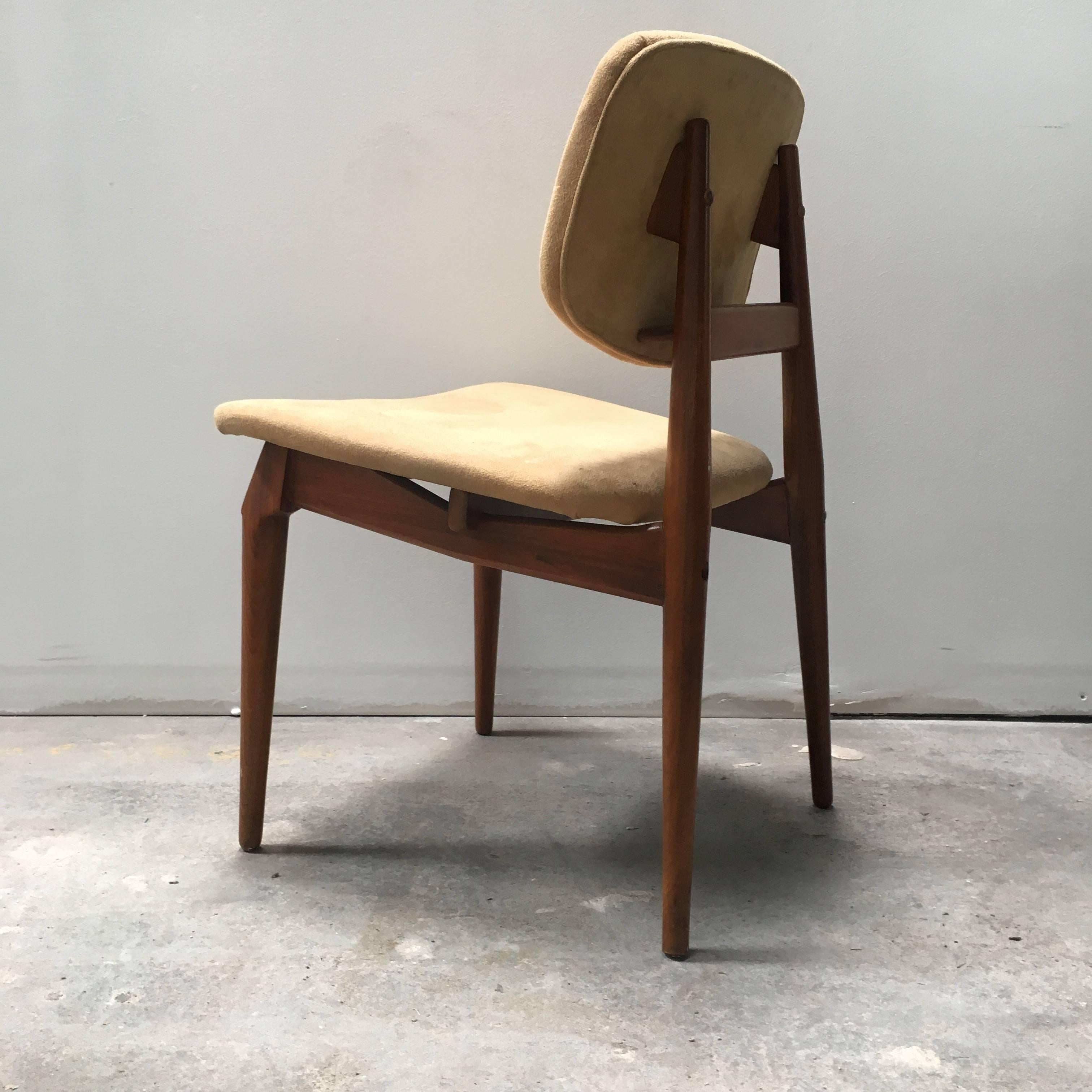 Midcentury Teak Dining Chairs, Set of Four In Excellent Condition In Los Angeles, CA