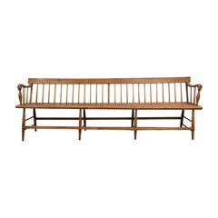 Antique 19th Century American Windsor Bench