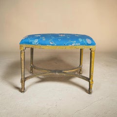 Gilded Upholstered Bench