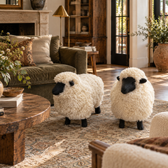 Ein Paar Ottomane im Lalanne-Stil in Schafform