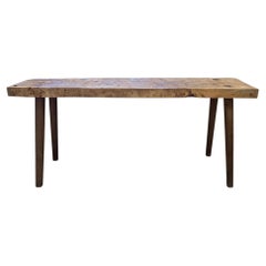 Antique Butcher Block Console Table
