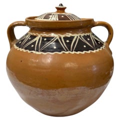 Vaso in ceramica folk vintage