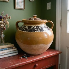 Vaso in ceramica folk vintage