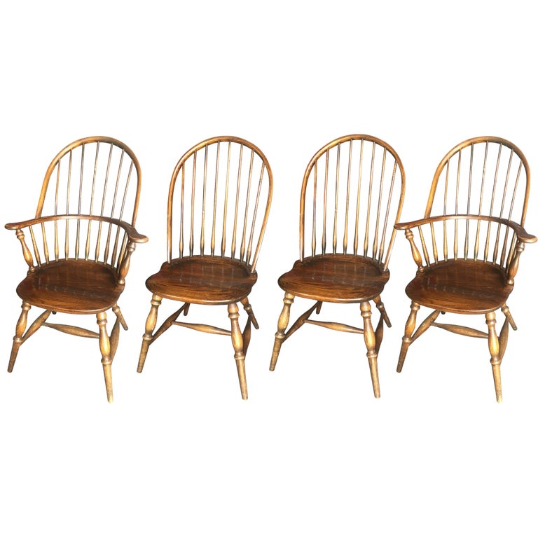 Set or Four Windsor Dining Chairs at 1stDibs hw hull and sons