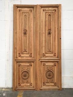 Vintage Fruitwood Interior Door Panels