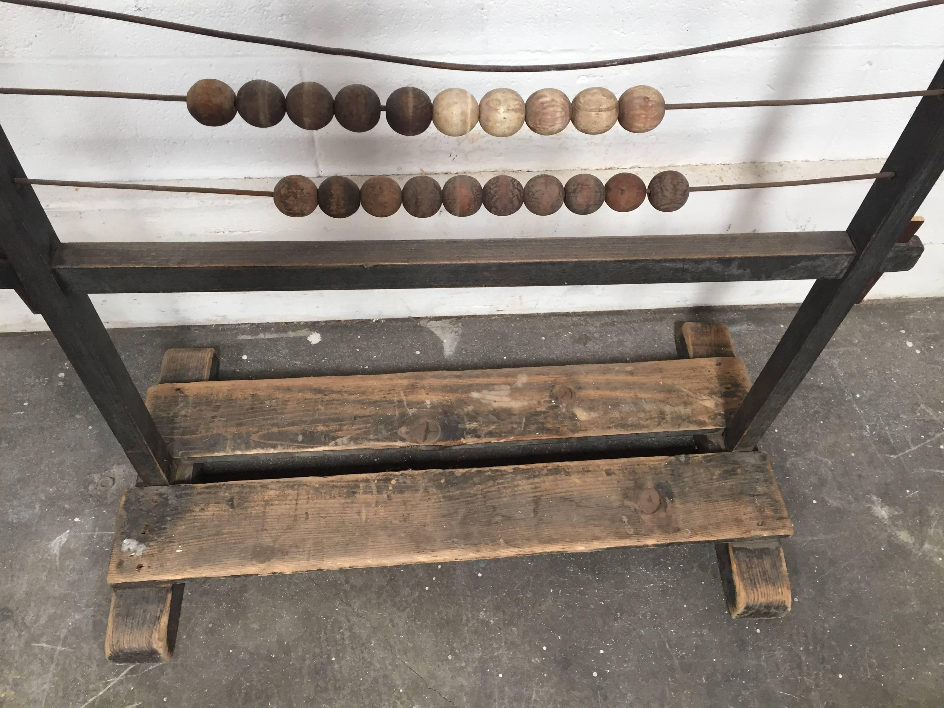 Antique Eastern European School Abacus, Early 20th Century In Good Condition In Los Angeles, CA