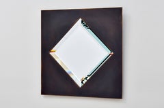 Dakhla No. 2 Copper Diamond Shaped Beveled Mirror by Bark Frameworks
