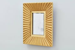 Bark Frameworks 23-Karat Gold Pleated Wall Mirror, Designed by Jared Bark