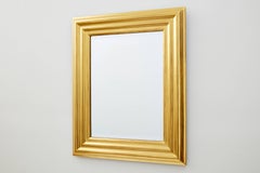 Degas No. 6 Ripple Wall Mirror, Gilded in 23kt Yellow Gold, by Bark Frameworks