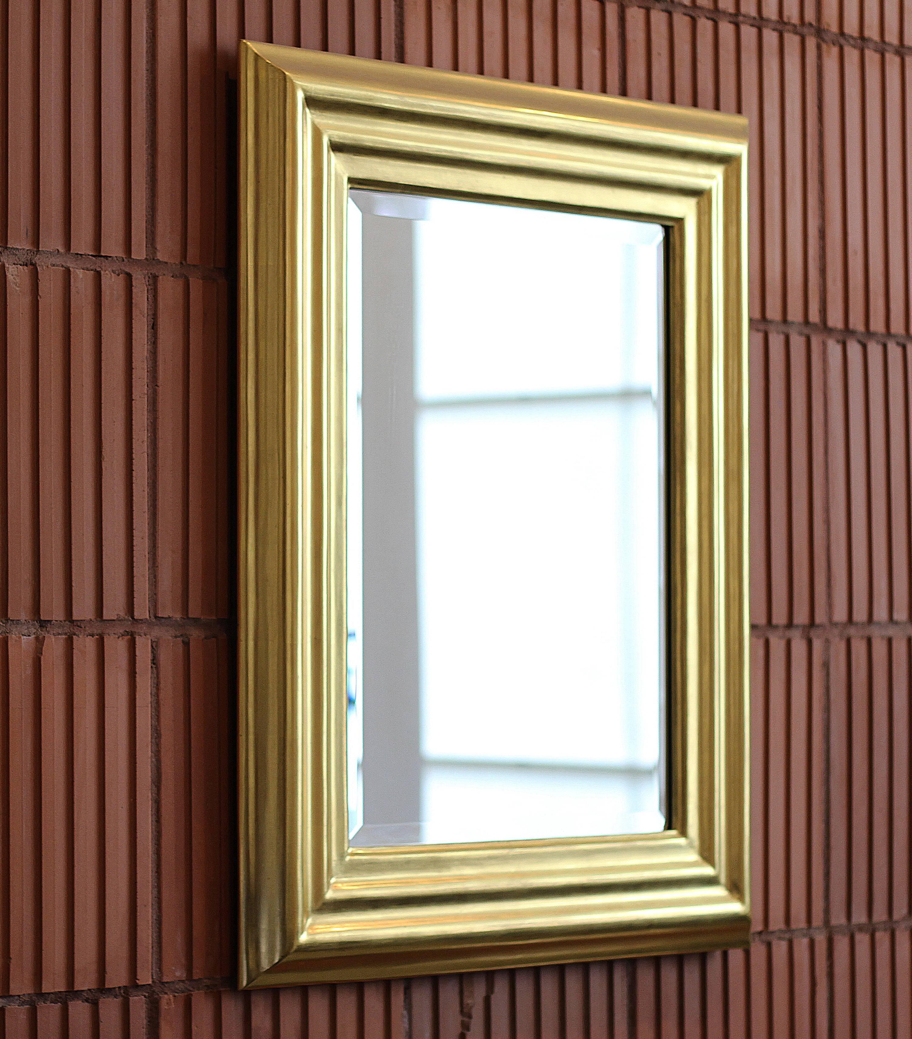 American Degas No. 6 Ripple Wall Mirror, Gilded in 23kt Yellow Gold, by Bark Frameworks For Sale