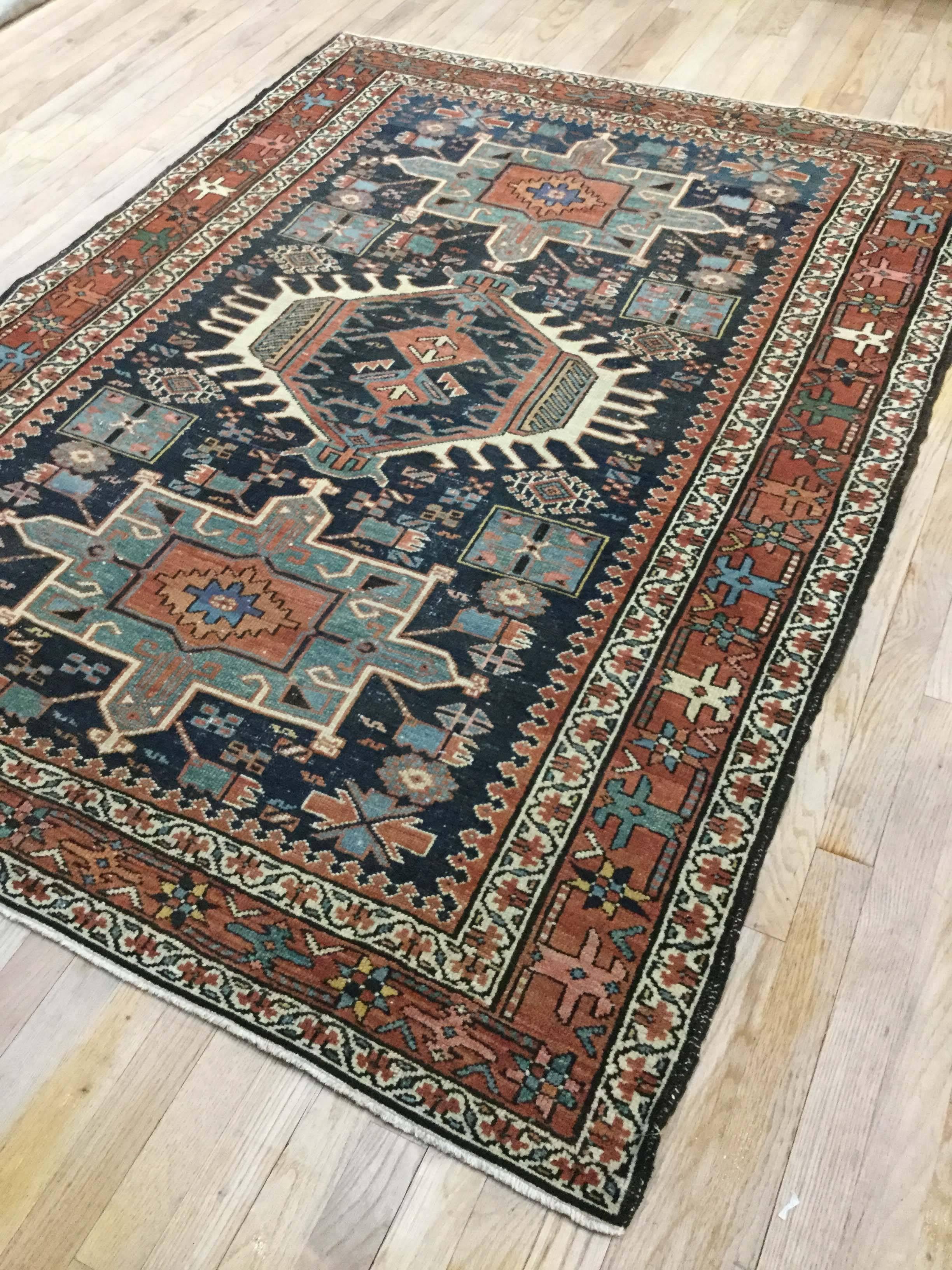 Hand-Woven Karaja Rug, First Quarter of the 20th Century