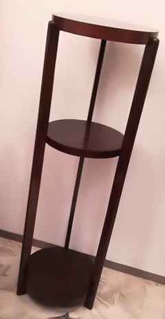 Pair of Columns with Three Wooden Shelves, 1930