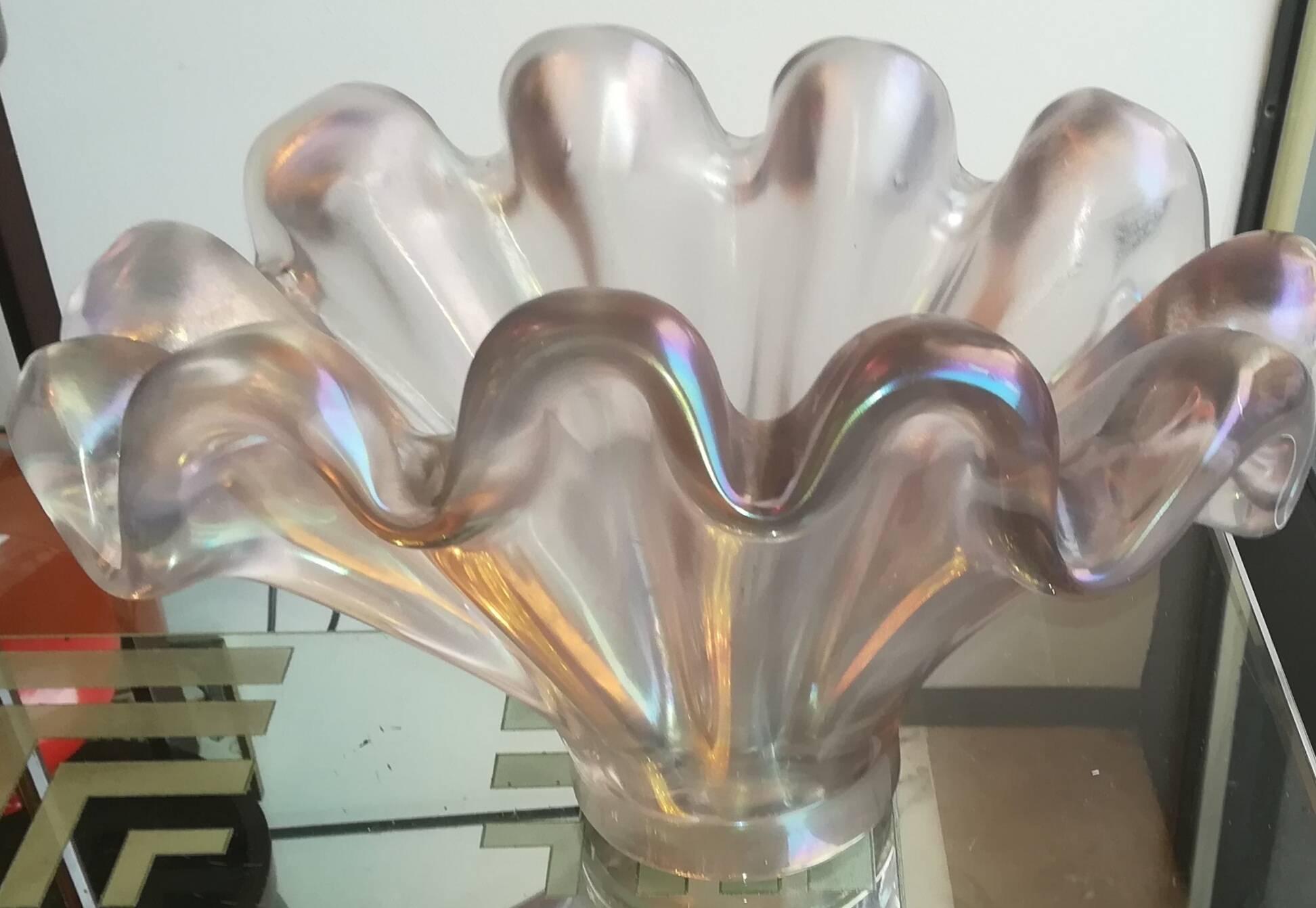 Glass Barovier e Toso,  Murano glass, Italian”Giardinier”  Vase , 1942 