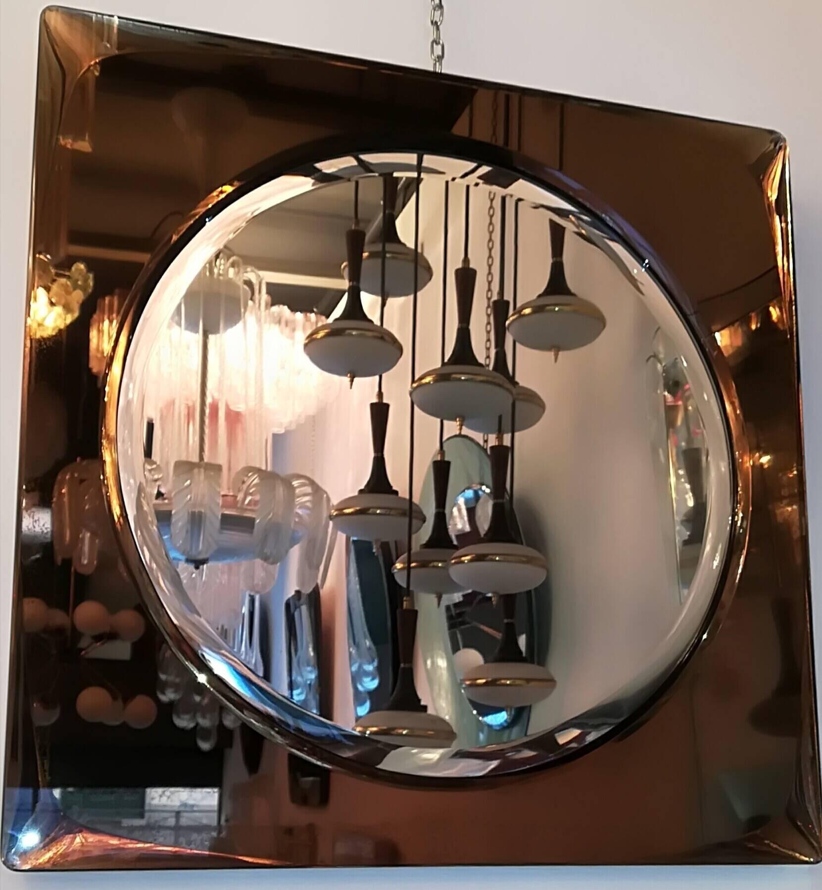 Cristal Art 1950, Mirror, Brass and Cristal In Excellent Condition For Sale In Milano, IT