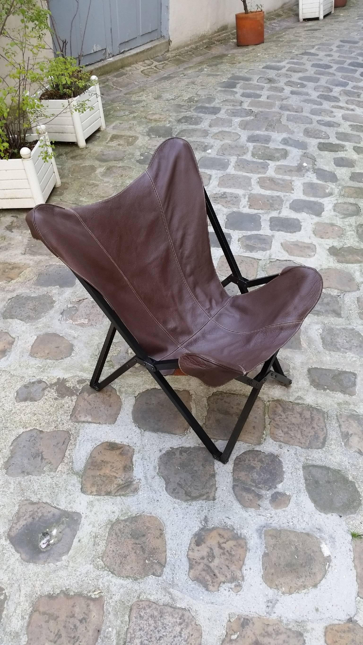 Butterfly Limited Edition Folding Armchair, 1938 In Good Condition In Saint Ouen, FR