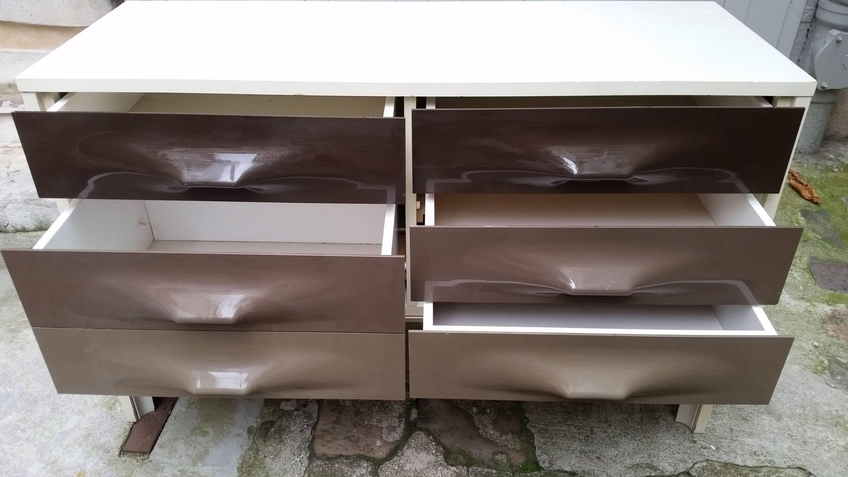Raymond Loewy, Vintage Five Drawers Chest, circa 1970 In Good Condition In Saint Ouen, FR