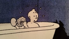 Georges Remi 'Herge', Axis Carpet, Tintin nel suo bagno, 1995