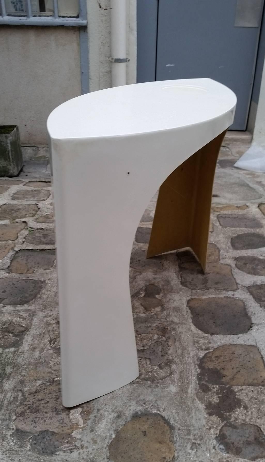 Charlotte Perriand, White Console, circa 1960 In Good Condition In Saint Ouen, FR