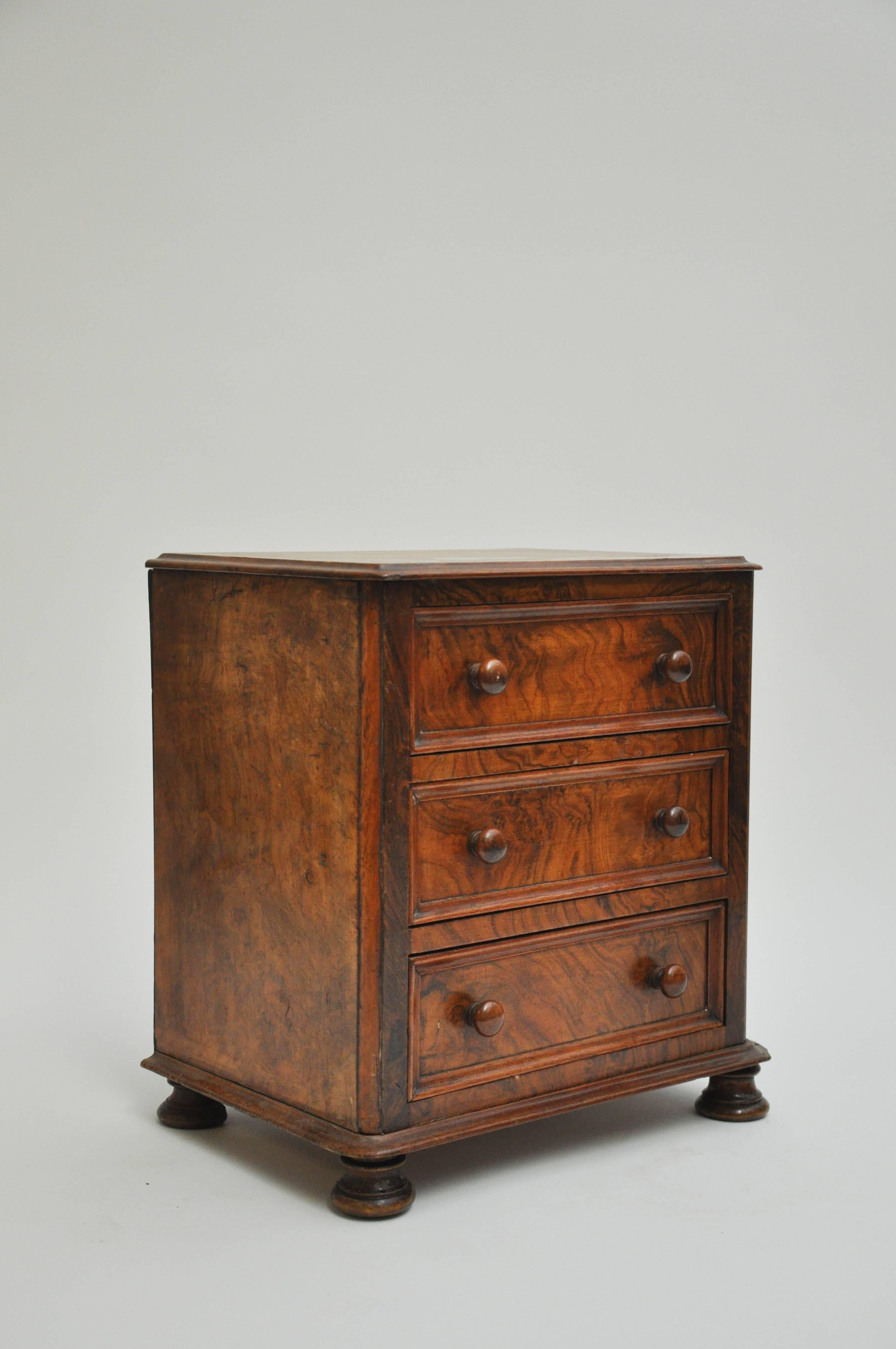 20th Century Turn of the Century Salesman Sample Three-Drawer Chest