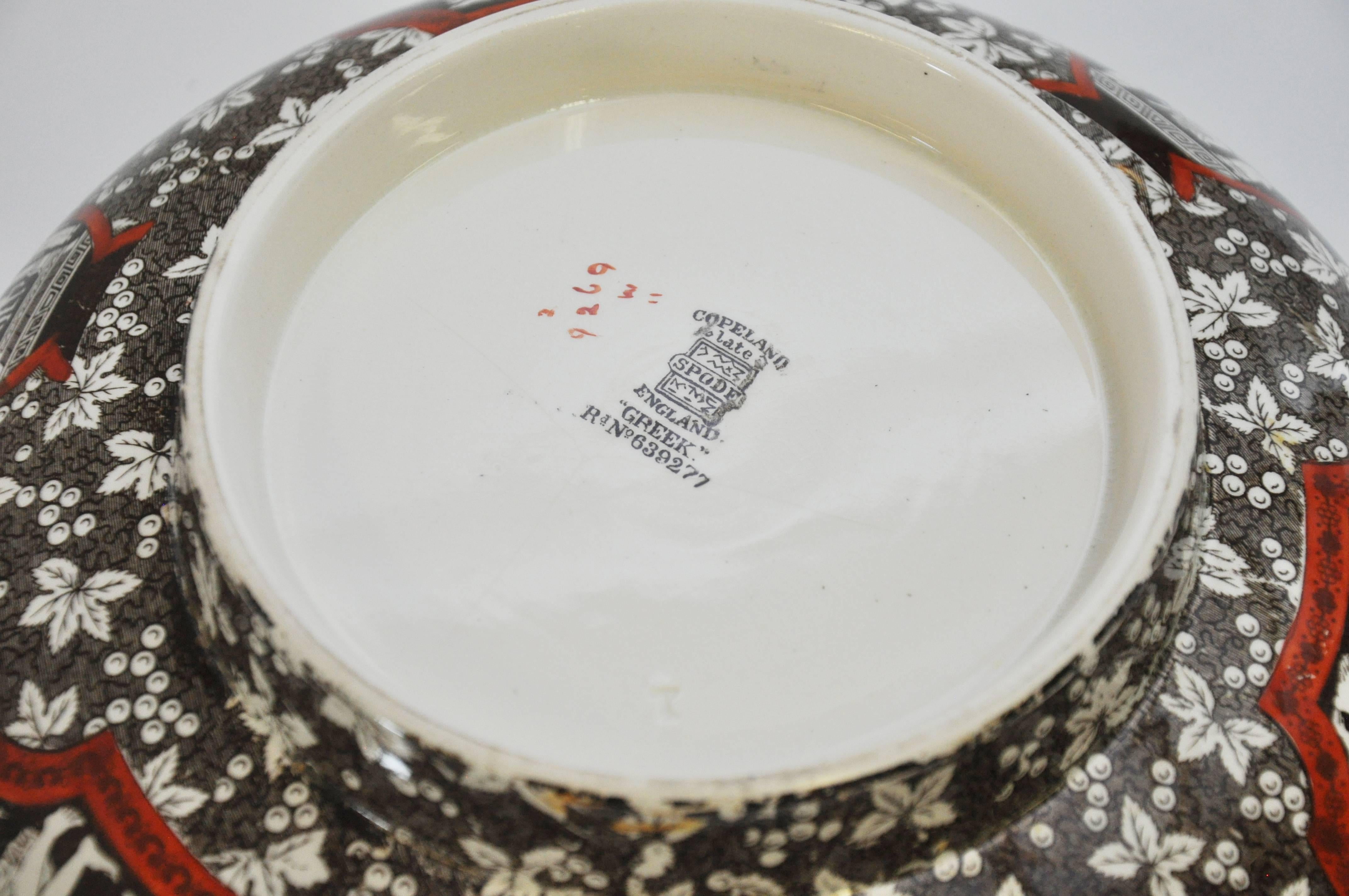 Greek Revival Group of 19th Century Spode 