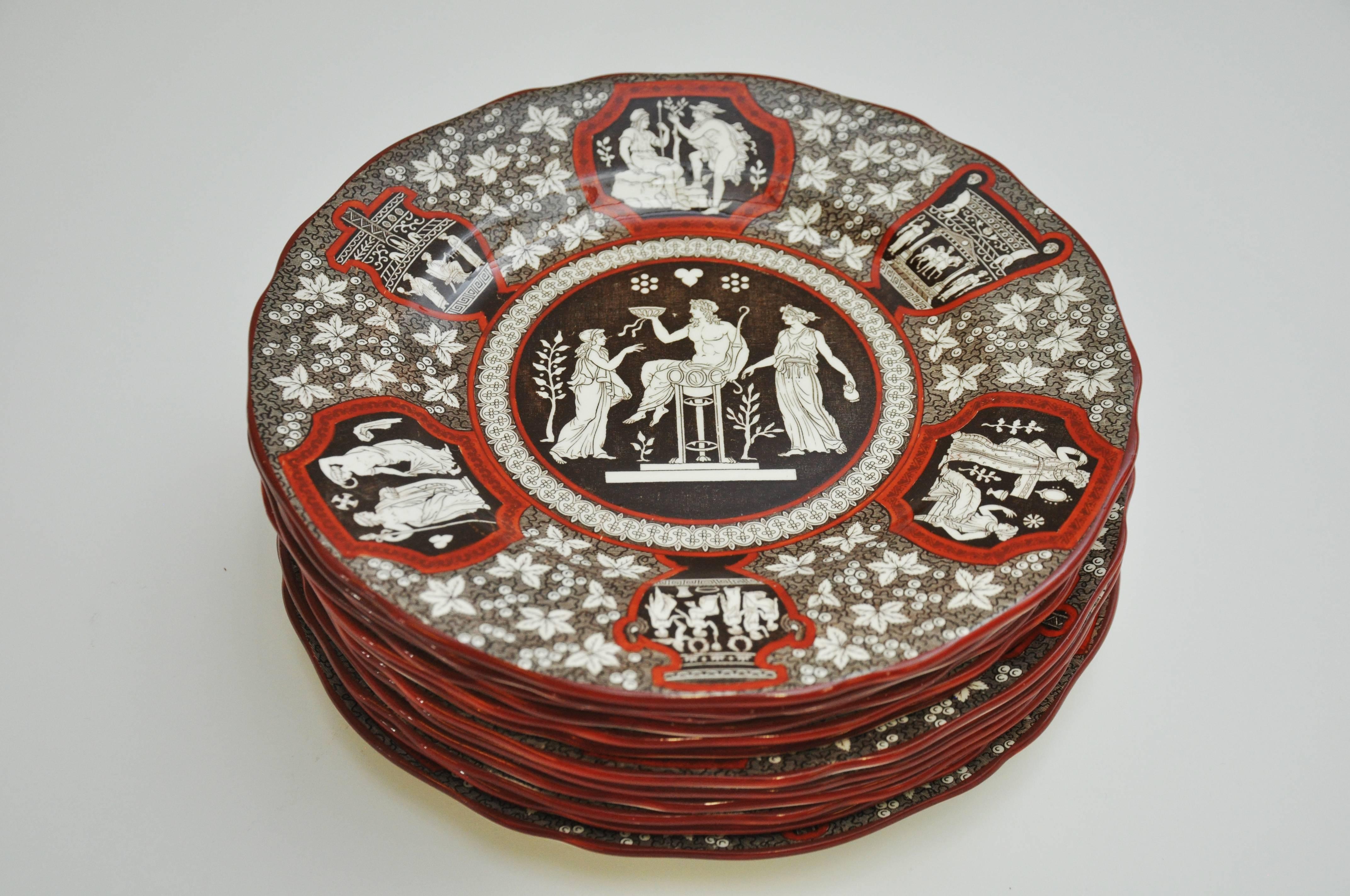 Group of 19th Century Spode 