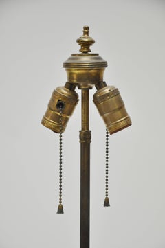 French Ceramic Terra Cotta Glazed Lamp